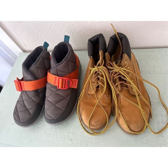 Chaco ramble puff and timberland youth shoes size 2 and 3 - Picture 4 of 12